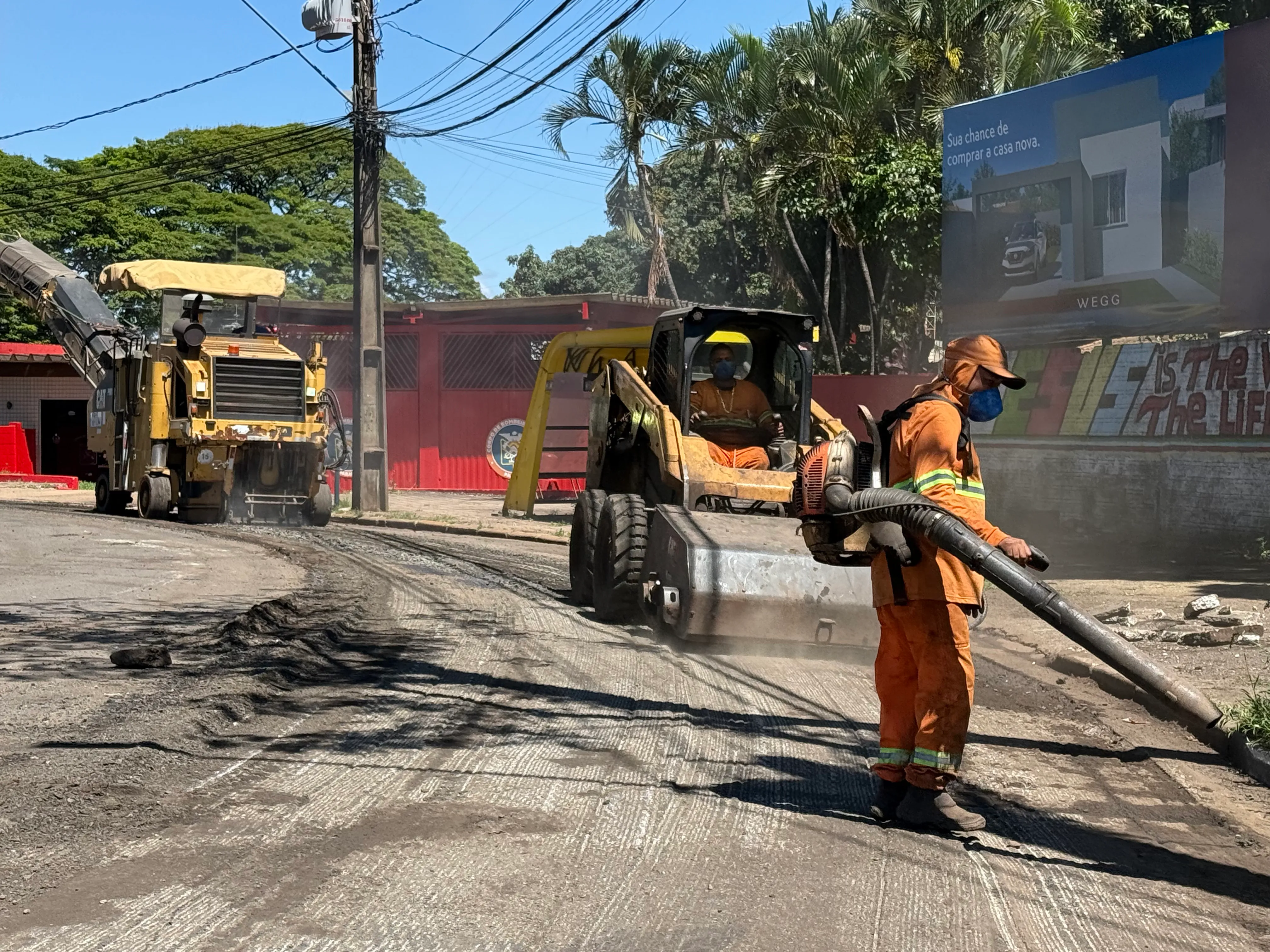 Obras serão realizadas em duas estapas e incluem fresagem e aplicação de nova massa asfáltica