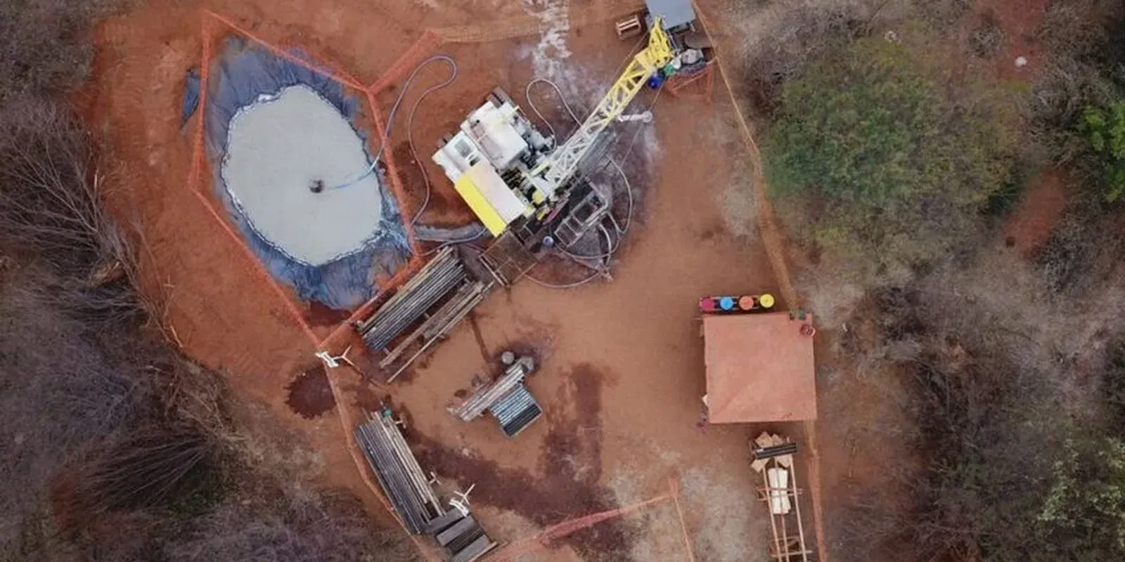 Estrutura do complexo de mineração de lítio Grota do Cirilo, em Minas Gerais